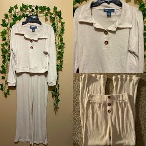 Super comfy ribbed knit Loungewear set